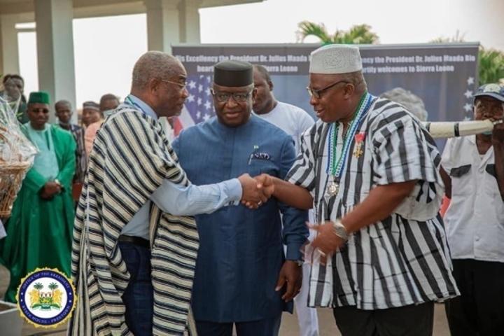 President Bio Crowns Gregory Meeks as Paramount Chief of the Republic ...