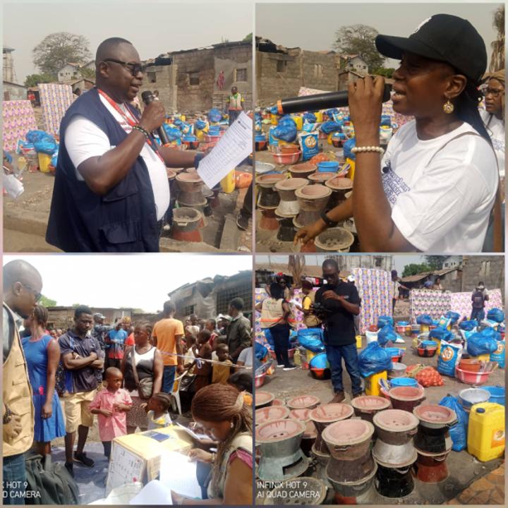 Climaxing 12 Days of Serving Hot Meals… Partnering to Serve Humanity Donates Food & Non-Food to Fire Victims in Kolleh Town Climaxing 12 Days of Serving Hot Meals… Partnering to Serve Humanity Donates Food & Non-Food to Fire Victims in Kolleh Town