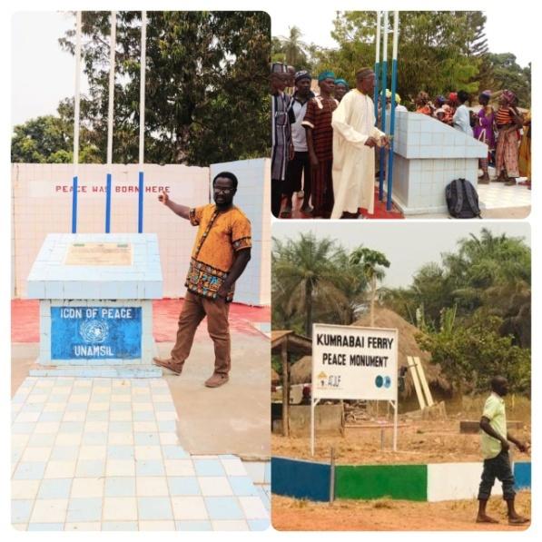 The rehabilitated Kumrabai Ferry ‘Peace Monument’ ,which it is stated has a narrative relating to peacebuilding in Sierra Leone was commissioned by the Media Reform Coordinating Group (MRCG) which also engaged the community residents on transitional justice issues on the 20th March 2022.
The community engagement raised the awareness of residents in Kumrabai Ferry and its environs on transitional justice issues to prevent conflict and provide an enabling peaceful environment.
The Africa Transitional Justice Legacy Fund (ATJLF) in Ghana provided the fund for the rehabilitation and community meetings facilitated by the MRCG. The project is aimed at engaging the media and communities to increase public awareness on Transitional Justice (TJ) mechanisms and change the narrative on TJ issues in Sierra Leone.
The residents said on the 8 December 2000, Lieutenant General Daniel Opande, Force Commander UNAMSIL, Brigadier Alihasan, Commander Sector 4 and General Issa Sesay, Interim Chairman of the Revolution United Front (RUF), Ahmed Mucksoon Sesay and others met at the village.
According to the residents, the meeting was the first to discuss modalities for deployment of UNAMSIL troops throughout RUF controlled Northern and Eastern Region. Ahmed Thaimu Turay, Mohamed Sesay and Pa Mohamed Kuyateh said at that meeting, UNAMSIL and RUF leadership committed themselves to a peaceful resolution of the then civil conflict.
National Coordinator, MRCG, Dr. Francis Sowa, said the peace monument with the inscription ‘Peace was Born Here’ was pivotal to their work on transitional justice. He said the MRCG would continue to work with the community to continue to showcase the importance of peace within the discourse on transitional justice.
“The key problem the project seeks to address is the apparent low level of public engagements and discourse on TJ mechanisms and learning from the past experiences and recommendations. Most of the factors that took the country to war are still prevalent in most communities and the country’s hard earn peace continue to be labeled as a fragile one and there are concerns about the consolidation of the country’s peace processes and achievements,” said Dr. Sowa.
On 19 March 2022, the MRCG conducted a community engagement on TJ issues in Mile 91 as that place is a conflict prone community particularly during elections. The MRCG hopes that the community engagements will ‘bring to life’ the key issues in the country’s TJ mechanisms that would enhance the advocacy to prevent reoccurrence of incidents that may lead to conflicts by helping to promote peace and reconciliation. The community engagements were done together with a local radio station, Radio Gbaft, which has a history connected to the war and peacebuilding. The station will broadcast highlights of the community engagements. With the Radio Gbaft monthly TJ radio programs, Sierra Leoneans will be reminded of the atrocities committed during the civil war to help prevent reoccurrence.
The MRCG is the coordinating Secretariat for media reform, research and capacity building that seeks to strengthen democratic dialogue and accountability, consolidate peace and ensure development through professional, independent and sustainable media based on the right to freedom of expression and of the press.
It comprises Sierra Leone Association of Journalists (SLAJ), Independent Radio Network (IRN), Guild of Editors (GoE), Women in the Media Sierra Leone (WIMSAL), Sierra Leone Reporters Union (SLRU), Sport Writers Association of Sierra Leone (SWASAL), Mass Communication (Fourah Bay College), Ministry of Information and Communications (MIC), Independent Media Commission (IMC) and the Sierra Leone Broadcasting Corporation (SLBC). The rehabilitated Kumrabai Ferry ‘Peace Monument’ ,which it is stated has a narrative relating to peacebuilding in Sierra Leone was commissioned by the Media Reform Coordinating Group (MRCG) which also engaged the community residents on transitional justice issues on the 20th March 2022. The community engagement raised the awareness of residents in Kumrabai Ferry and its environs on transitional justice issues to prevent conflict and provide an enabling peaceful environment. The Africa Transitional Justice Legacy Fund (ATJLF) in Ghana provided the fund for the rehabilitation and community meetings facilitated by the MRCG. The project is aimed at engaging the media and communities to increase public awareness on Transitional Justice (TJ) mechanisms and change the narrative on TJ issues in Sierra Leone. The residents said on the 8 December 2000, Lieutenant General Daniel Opande, Force Commander UNAMSIL, Brigadier Alihasan, Commander Sector 4 and General Issa Sesay, Interim Chairman of the Revolution United Front (RUF), Ahmed Mucksoon Sesay and others met at the village. According to the residents, the meeting was the first to discuss modalities for deployment of UNAMSIL troops throughout RUF controlled Northern and Eastern Region. Ahmed Thaimu Turay, Mohamed Sesay and Pa Mohamed Kuyateh said at that meeting, UNAMSIL and RUF leadership committed themselves to a peaceful resolution of the then civil conflict. National Coordinator, MRCG, Dr. Francis Sowa, said the peace monument with the inscription ‘Peace was Born Here’ was pivotal to their work on transitional justice. He said the MRCG would continue to work with the community to continue to showcase the importance of peace within the discourse on transitional justice. “The key problem the project seeks to address is the apparent low level of public engagements and discourse on TJ mechanisms and learning from the past experiences and recommendations. Most of the factors that took the country to war are still prevalent in most communities and the country’s hard earn peace continue to be labeled as a fragile one and there are concerns about the consolidation of the country’s peace processes and achievements,” said Dr. Sowa. On 19 March 2022, the MRCG conducted a community engagement on TJ issues in Mile 91 as that place is a conflict prone community particularly during elections. The MRCG hopes that the community engagements will ‘bring to life’ the key issues in the country’s TJ mechanisms that would enhance the advocacy to prevent reoccurrence of incidents that may lead to conflicts by helping to promote peace and reconciliation. The community engagements were done together with a local radio station, Radio Gbaft, which has a history connected to the war and peacebuilding. The station will broadcast highlights of the community engagements. With the Radio Gbaft monthly TJ radio programs, Sierra Leoneans will be reminded of the atrocities committed during the civil war to help prevent reoccurrence. The MRCG is the coordinating Secretariat for media reform, research and capacity building that seeks to strengthen democratic dialogue and accountability, consolidate peace and ensure development through professional, independent and sustainable media based on the right to freedom of expression and of the press. It comprises Sierra Leone Association of Journalists (SLAJ), Independent Radio Network (IRN), Guild of Editors (GoE), Women in the Media Sierra Leone (WIMSAL), Sierra Leone Reporters Union (SLRU), Sport Writers Association of Sierra Leone (SWASAL), Mass Communication (Fourah Bay College), Ministry of Information and Communications (MIC), Independent Media Commission (IMC) and the Sierra Leone Broadcasting Corporation (SLBC).