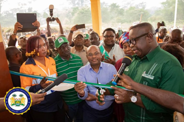 Sierra Leone’s President Julius Maada Bio Visits Villages, Towns and ...