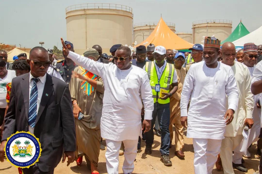 Sierra Leone’s President Julius Maada Bio Commissions $22 Million Petroleum Facility in Freetown ys It Will Boost Downstream Petroleum Industry Sierra Leone’s President Julius Maada Bio Commissions $22 Million Petroleum Facility in Freetown ys It Will Boost Downstream Petroleum Industry