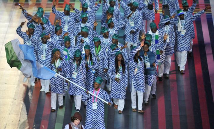 Sierra Leone’s athletes in an exciting show at opening of commonwealth games yet to pick up a medal