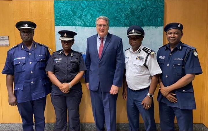 US ambassador to Sierra Leone held talks with Inspector General of Police as public distrust of the police grows US ambassador to Sierra Leone held talks with Inspector General of Police as public distrust of the police grows