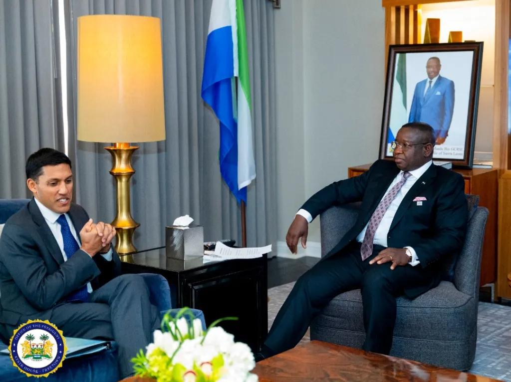Sierra Leone’s President Julius Maada Bio Meets Rockefeller, Presents Solid National Energy Transition Programme for Sustainable Energy and Partnership Sierra Leone’s President Julius Maada Bio Meets Rockefeller, Presents Solid National Energy Transition Programme for Sustainable Energy and Partnership