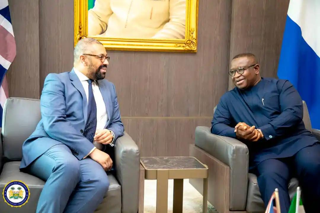 Sierra Leone’s President Julius Maada Bio Meets UK Foreign Secretary Who Signs MoU on Trade and Investment with GoSL, Says Agreement Will Drive Growth, Prosperity, Development Sierra Leone’s President Julius Maada Bio Meets UK Foreign Secretary Who Signs MoU on Trade and Investment with GoSL, Says Agreement Will Drive Growth, Prosperity, Development