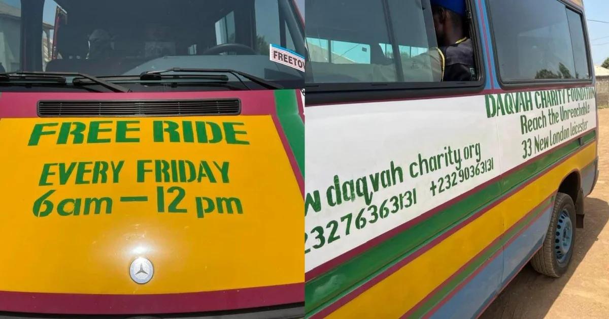 DAQVAH Charity Foundation Resumes Free Bus Service DAQVAH Charity Foundation Resumes Free Bus Service