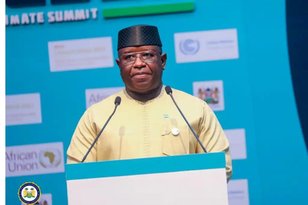 Julius Maada Bio on Scaling Up Adaptation Panel Discussion at Africa Climate Summit, Explains Food Security, Climate Financing as Priorities Julius Maada Bio on Scaling Up Adaptation Panel Discussion at Africa Climate Summit, Explains Food Security, Climate Financing as Priorities