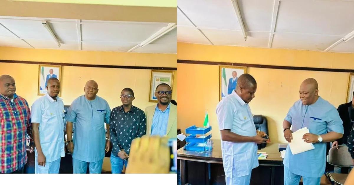 National Youth Commission Welcomes Ahmed Atta Mansaray Esq as New Commissioner National Youth Commission Welcomes Ahmed Atta Mansaray Esq as New Commissioner