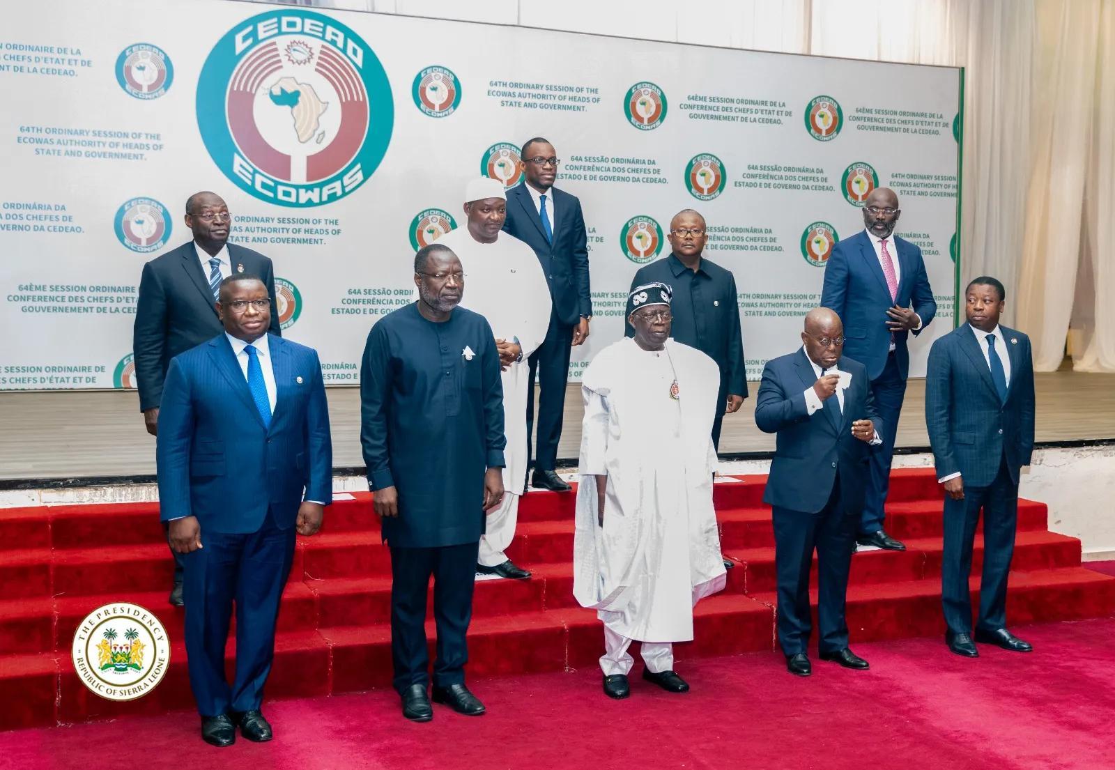 Julius Maada Bio Joins Colleague Heads of State and Government to Discuss Good Governance, Security and Unconstitutional Changes of Governments in the Region Julius Maada Bio Joins Colleague Heads of State and Government to Discuss Good Governance, Security and Unconstitutional Changes of Governments in the Region