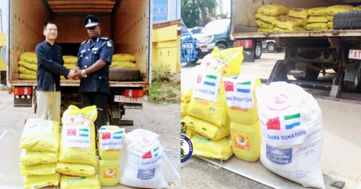 Chinese Embassy Donates Food Supplies to Sierra Leone Police - Sierra Leone