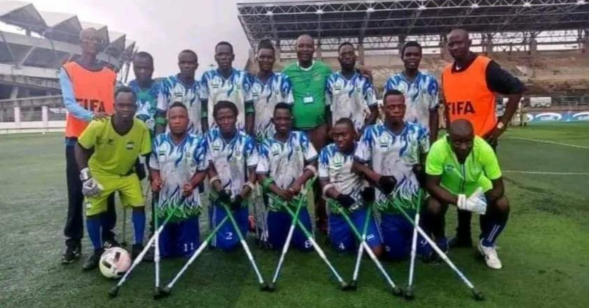 Sierra Leone Amputee Set Off For 2024 African Football Tournament ...