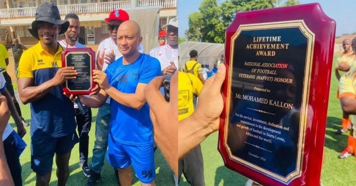 Mohamed Kallon Honored with Lifetime Achievement Award Mohamed Kallon Honored with Lifetime Achievement Award