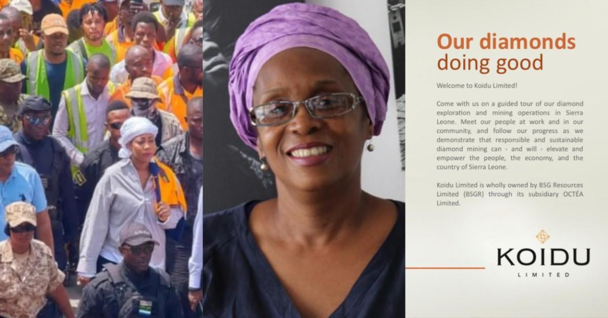“Not the First Lady’s Responsibility” – Yasmin Jusu-Sheriff Urges Government Action After Koidu Job Losses “Not the First Lady’s Responsibility” – Yasmin Jusu-Sheriff Urges Government Action After Koidu Job Losses