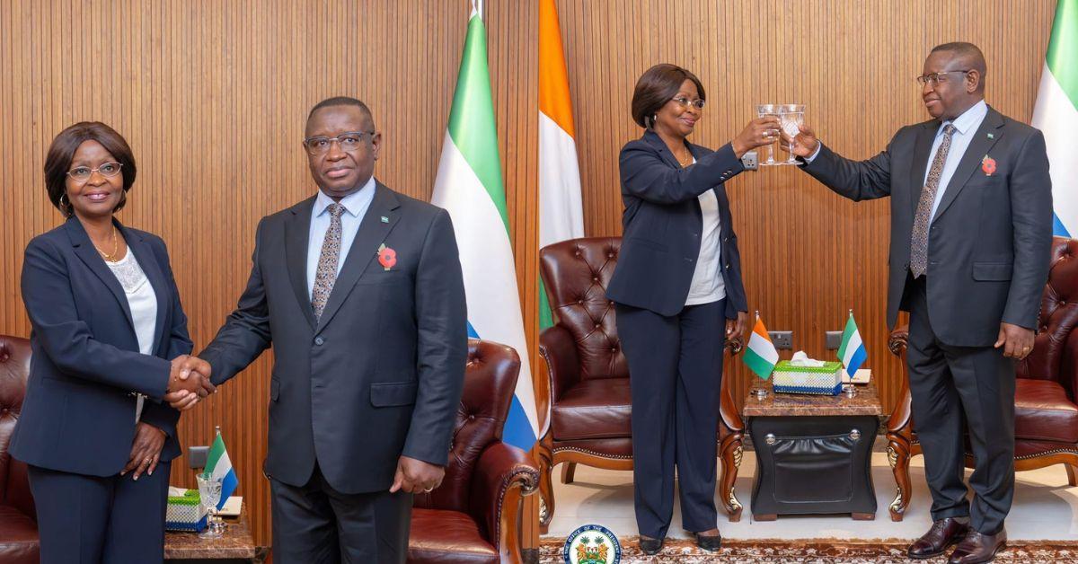 President Bio Receives Credentials From Ivorian Ambassador President Bio Receives Credentials From Ivorian Ambassador
