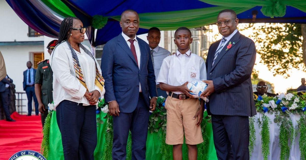 President Maada Bio Launches “Football for Schools” Project President Maada Bio Launches “Football for Schools” Project