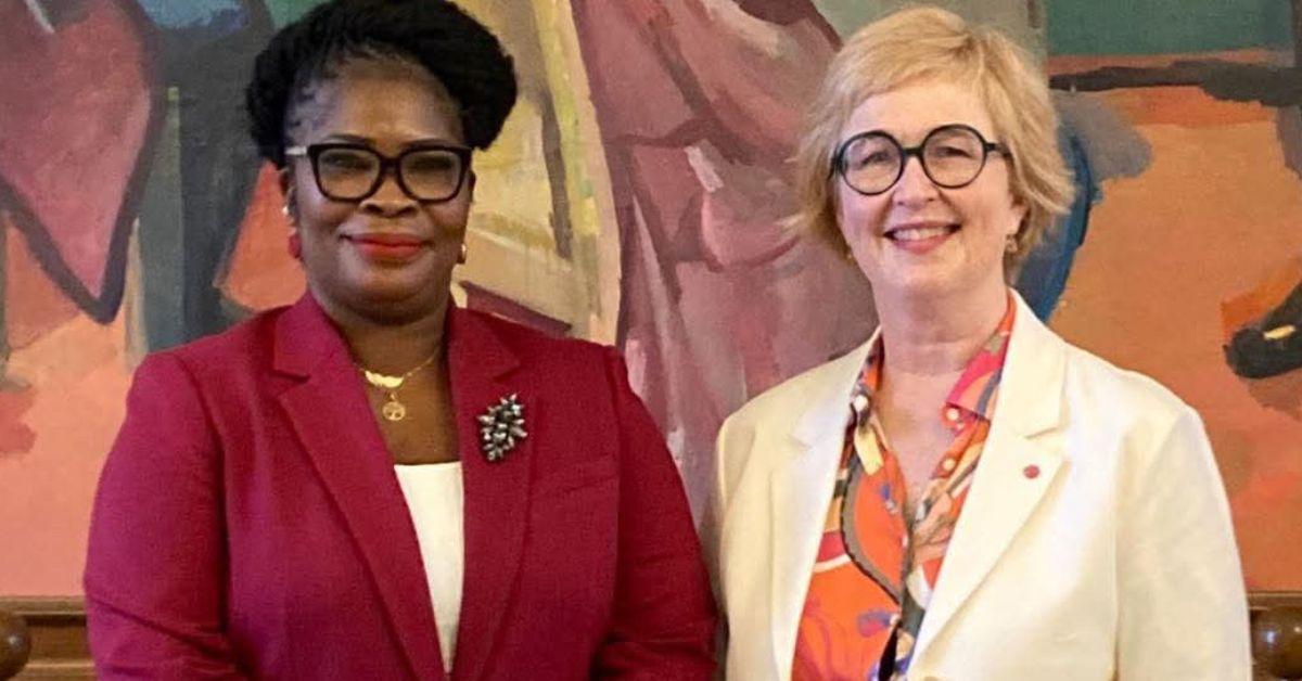 Gender Minister Isatu Mahoi Meets Iceland Speaker Gender Minister Isatu Mahoi Meets Iceland Speaker