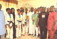 Sierra Leone Karate Team Presents Medals And Trophies to NSA Sierra Leone Karate Team Presents Medals And Trophies to NSA