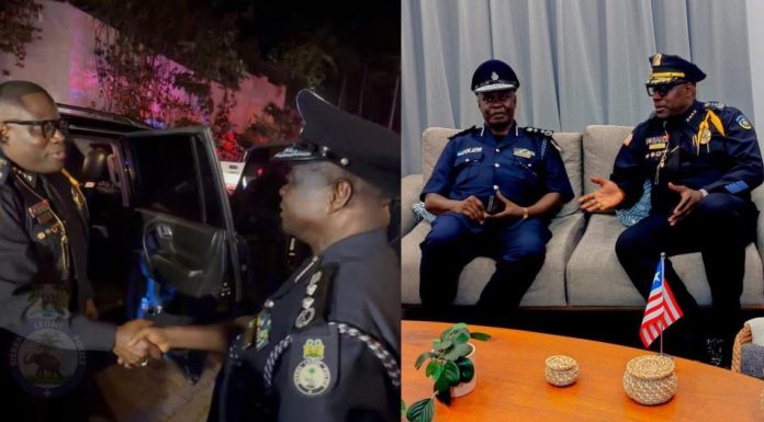 IGP William Sellu Hosts Liberian Counterpart for Talks IGP William Sellu Hosts Liberian Counterpart for Talks