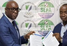 SLFA Signs First Anti-Doping MOU with NOC SLFA Signs First Anti-Doping MOU with NOC