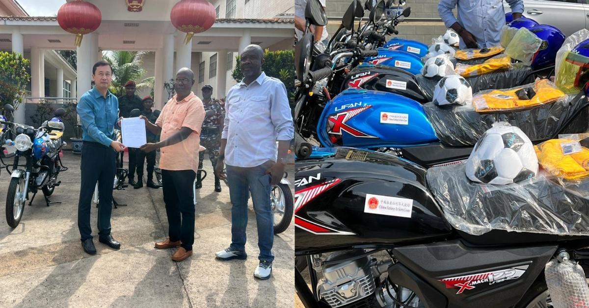Chinese Embassy Donates Motorcycles to CID for Operations Chinese Embassy Donates Motorcycles to CID for Operations