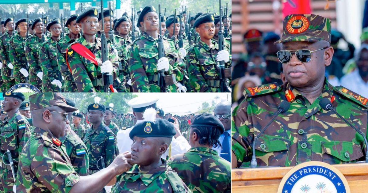 President Bio Commissions 1,017 New Soldiers in Army President Bio Commissions 1,017 New Soldiers in Army