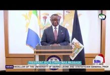 President Bio’s Christmas Day Message To The Nation President Bio's Christmas Day Message To The Nation