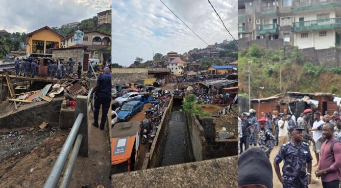 Police Demolish Illegal Structures for Road Safety Police Demolish Illegal Structures for Road Safety