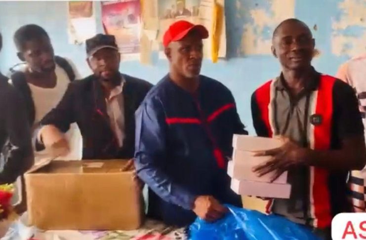 APC National Chief Whip Timbo Distributes Party ID Cards to Members in Falaba District APC National Chief Whip Timbo Distributes Party ID Cards to Members in Falaba District