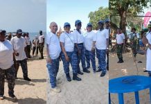 IGP Sellu and CDS Bangura Lead Security Route March IGP Sellu and CDS Bangura Lead Security Route March