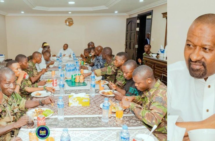 Sierra Leone Security Officers Detained in Guinea Hosted to Presidential Dinner After Return from Captivity Sierra Leone Security Officers Detained in Guinea Hosted to Presidential Dinner After Return from Captivity