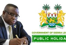 Sierra Leone Declares Public Holidays for 2026 Easter Sierra Leone Declares Public Holidays for 2026 Easter