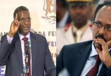 زعيم حزب ودجر وارسمي يتهم فرماجو بإفساد الانتخابات في الصومال المرشح الرئاسي وزعيم حزب ودجر وارسمي يتهم فرماجو بإفساد الانتخابات في الصومال