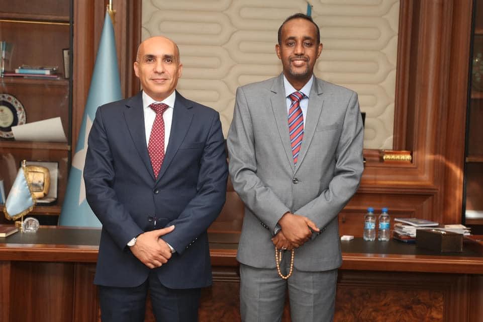 الصومال ومصر يبحثان تعزيز العلاقات بين البلدين