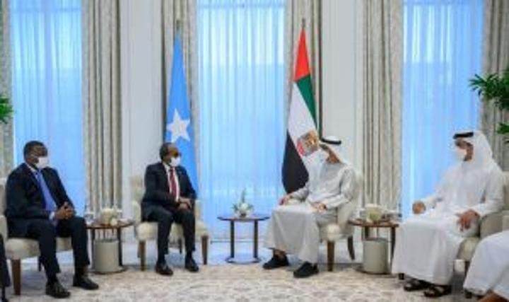 رئيس الجمهورية ونظيره الإماراتي يبحثان العلاقات الاخوية وفرص التعاون المشترك بين البلدين