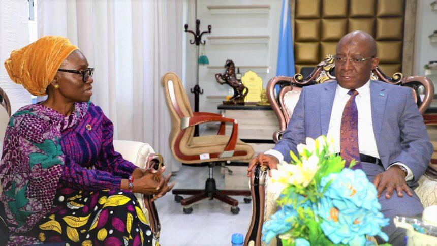 وزير الإعلام يستقبل نائبة الممثل الخاص للأمم المتحدة في البلاد وزير الإعلام يستقبل نائبة الممثل الخاص للأمم المتحدة في البلاد