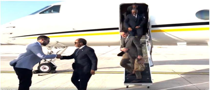 وصول الرئيس حسن شيخ إلى العاصمة الإيطالية وصول الرئيس حسن شيخ إلى العاصمة الإيطالية