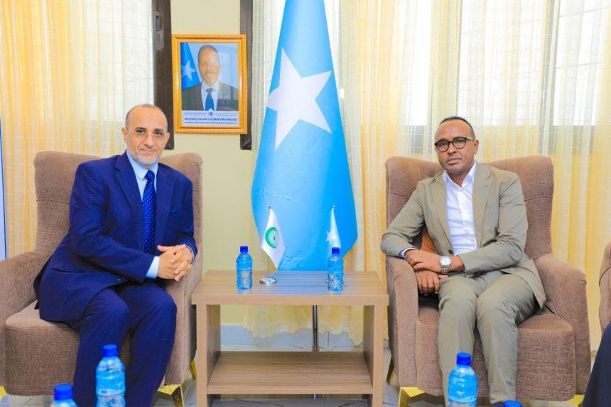 رئيس الهيئة الوطنية لإدارة الكوارث يستقبل رئيس بعثة منظمة التعاون الإسلامي في الصومال رئيس الهيئة الوطنية لإدارة الكوارث يستقبل رئيس بعثة منظمة التعاون الإسلامي في الصومال