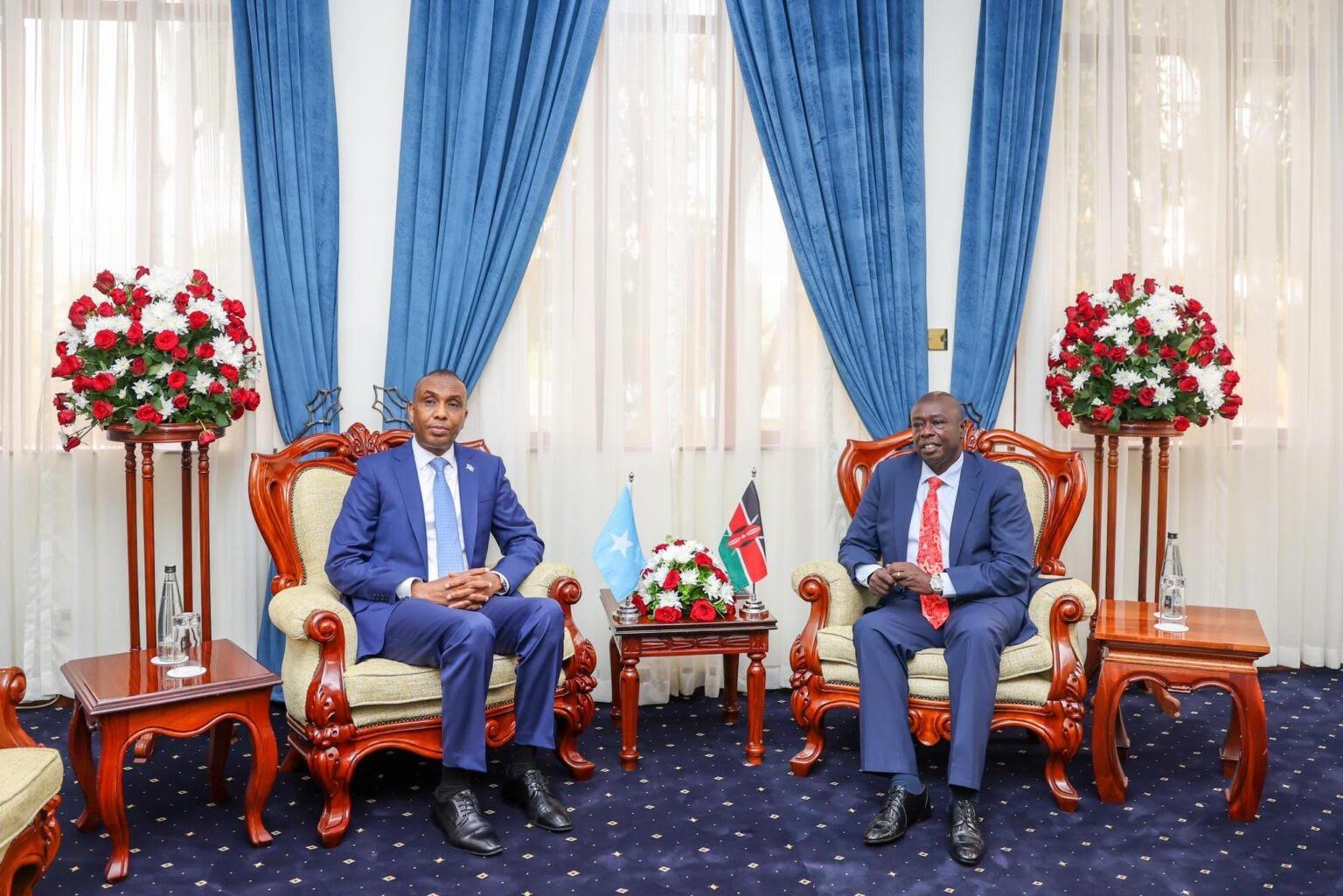 رئيس الوزراء الصومالي يلتقي نائب الرئيس الكيني في نيروبي
