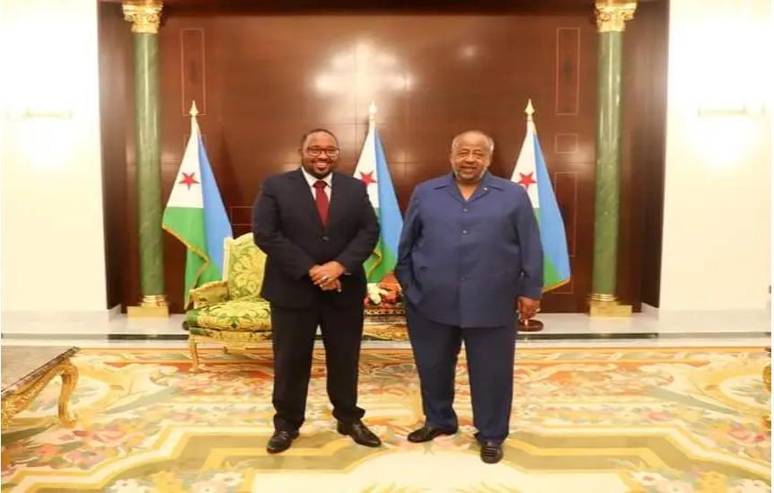 زعيم إدارة خاتمة يلتقي الرئيس الجيبوتي زعيم إدارة خاتمة يلتقي الرئيس الجيبوتي