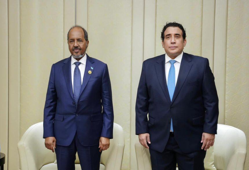 الرئيس حسن شيخ يلتقي رئيس المجلس الرئاسي الليبي بالعاصمة الصينية بكين الرئيس حسن شيخ يلتقي رئيس المجلس الرئاسي الليبي بالعاصمة الصينية بكين
