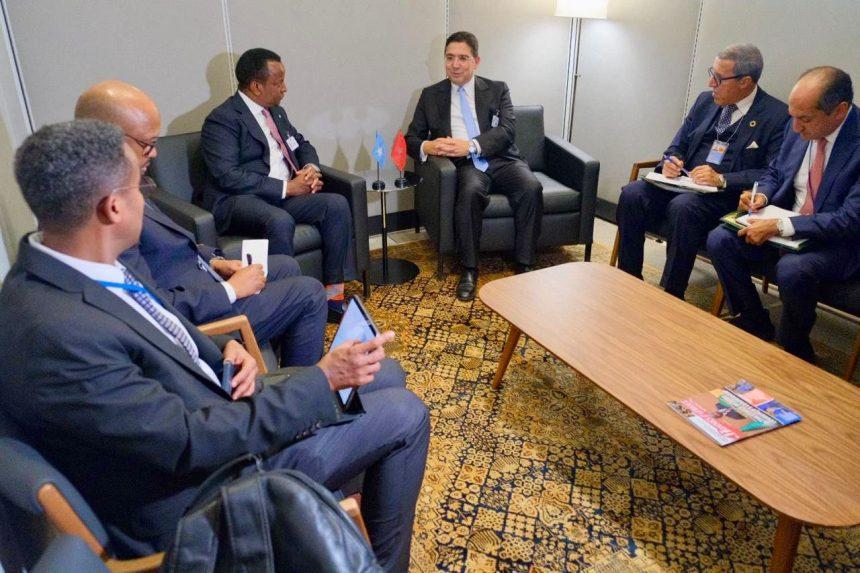 وزير الخارجية يلتقي نظيره المغربي لبحث تعزيز التعاون المشترك وزير الخارجية يلتقي نظيره المغربي لبحث تعزيز التعاون المشترك