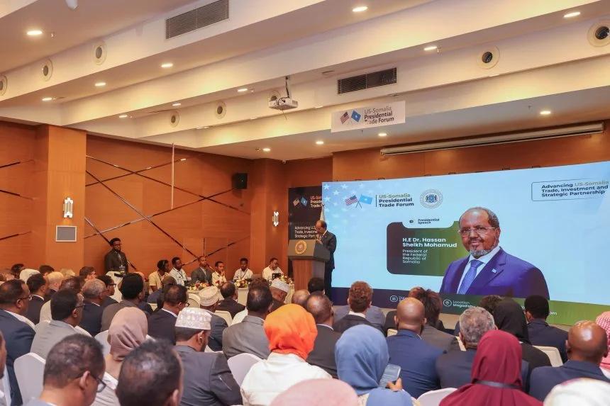 افتتاح منتدى الشراكة الصومالية الأميركية في مقديشو افتتاح منتدى الشراكة الصومالية الأميركية في مقديشو