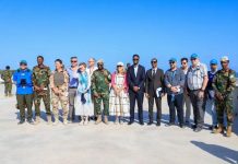 وزير الدولة للدفاع يشارك في تدشين إعادة تأهيل معسكر التدريب طغبدن وزير الدولة للدفاع يشارك في تدشين إعادة تأهيل معسكر التدريب طغبدن