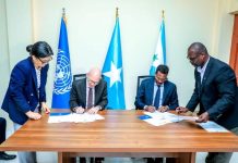 رئيس غلمدغ يحضر تسليم مبنى المكتب السياسي للأمم المتحدة رئيس غلمدغ يحضر تسليم مبنى المكتب السياسي للأمم المتحدة