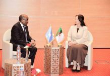 وزير الدولة بوزارة الخارجية يجتمع مع كاتبة الدولة الخارجية الجزائرية وزير الدولة بوزارة الخارجية يجتمع مع كاتبة الدولة الخارجية الجزائرية