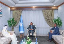 رئيس الوزراء الصومالي يلتقي السفير القطري رئيس الوزراء الصومالي يلتقي السفير القطري