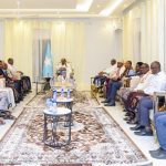 حسن شيخ محمود يستقبل وفدًا من جيبوتي في لاسعانود حسن شيخ محمود يستقبل وفدًا من جيبوتي في لاسعانود