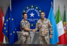 العميد إيليو مانيس يتولى قيادة بعثة التدريب الأوروبية في الصومال العميد إيليو مانيس يتولى قيادة بعثة التدريب الأوروبية في الصومال