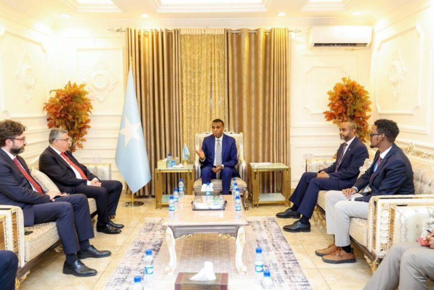 رئيس الوزراء يستقبل وفدًا تركيًا رفيع المستوى في مقديشو رئيس الوزراء يستقبل وفدًا تركيًا رفيع المستوى في مقديشو