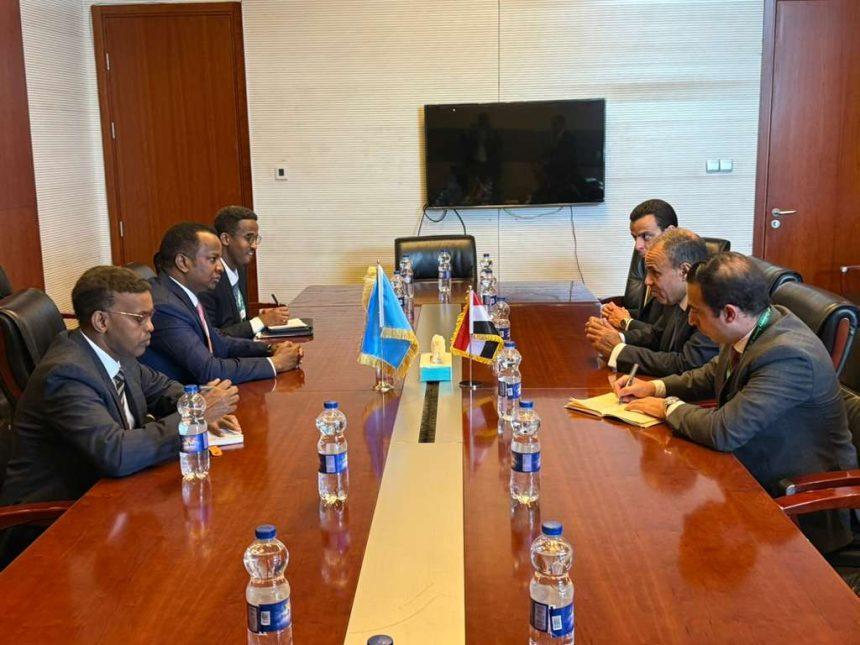 الصومال ومصر يعقدان اجتماعًا ثنائيًا لتعزيز التعاون الاستراتيجي الصومال ومصر يعقدان اجتماعًا ثنائيًا لتعزيز التعاون الاستراتيجي